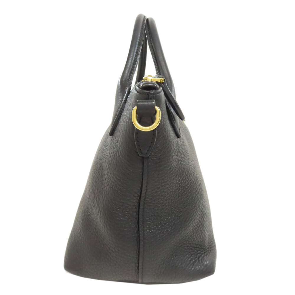 Prada 2way handbag black pebbled Vitello Daino leather - Picture 3 of 11